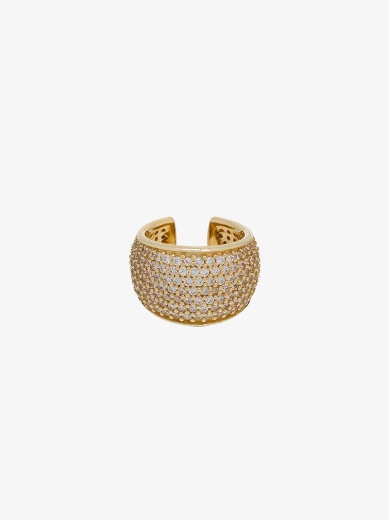 Gold-plated Liz Crystal Ear Cuff