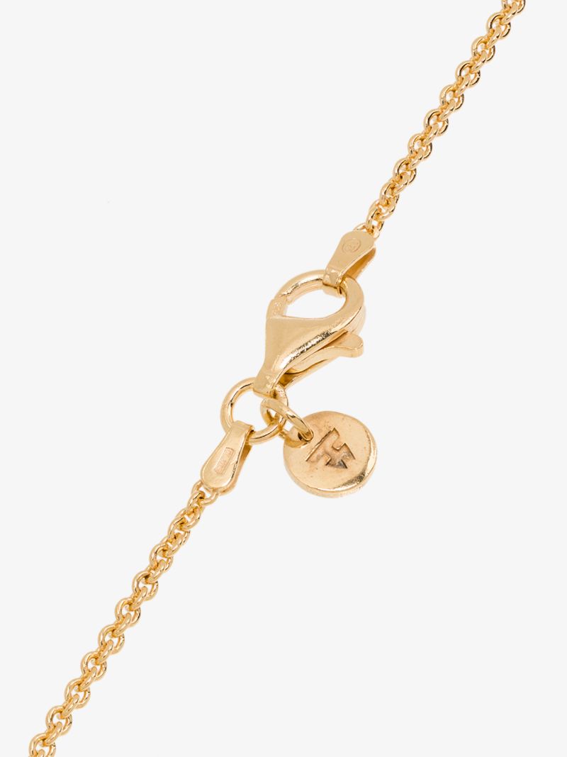 Gold-plated Cameo Clytia Pendant Necklace