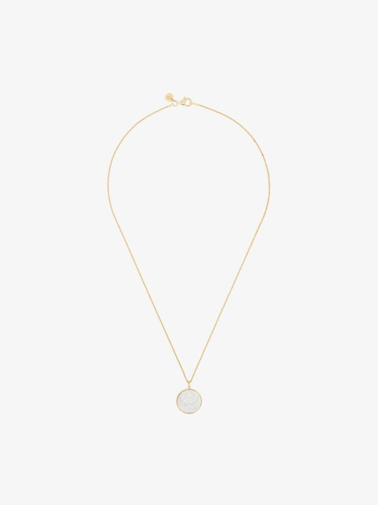 Gold-plated Cameo Clytia Pendant Necklace