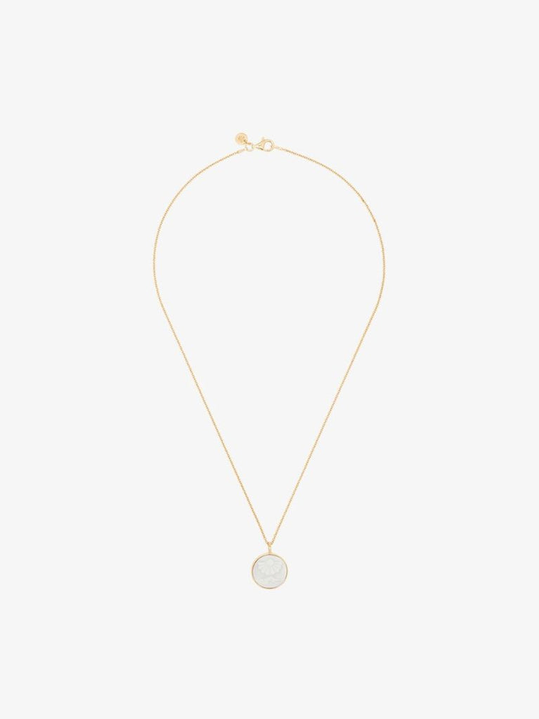 Gold-plated Cameo Clytia Pendant Necklace