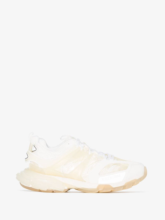 White Track Clear Sole Sneakers