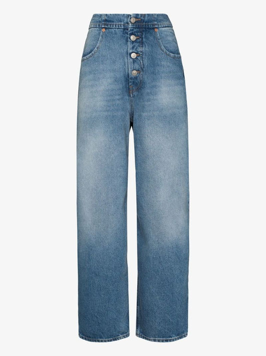 Cropped Wide Leg Jeans