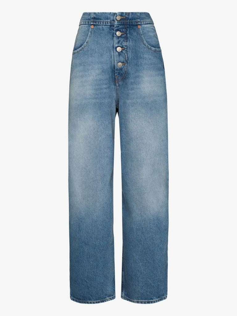 Cropped Wide Leg Jeans