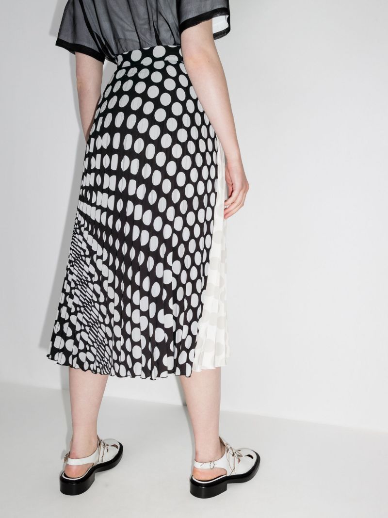 Polka-dot Midi Skirt