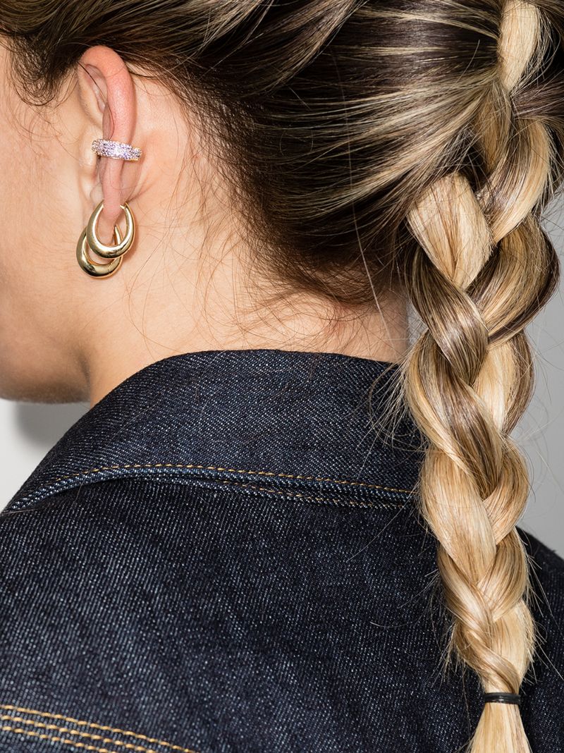 Gold-plated Liz Hoop Earrings