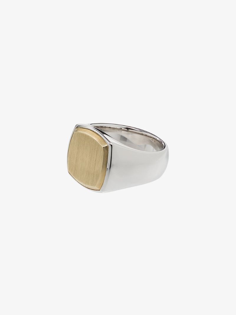 Gold-plated Cushion Ring