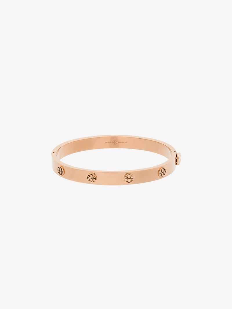 Rose Gold Tone Miller Hinge Stud Bangle