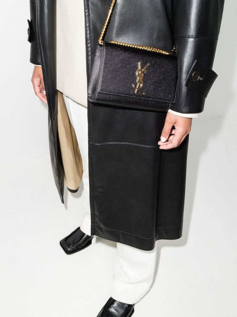 Black Kate Small Leather Shoulder Bag