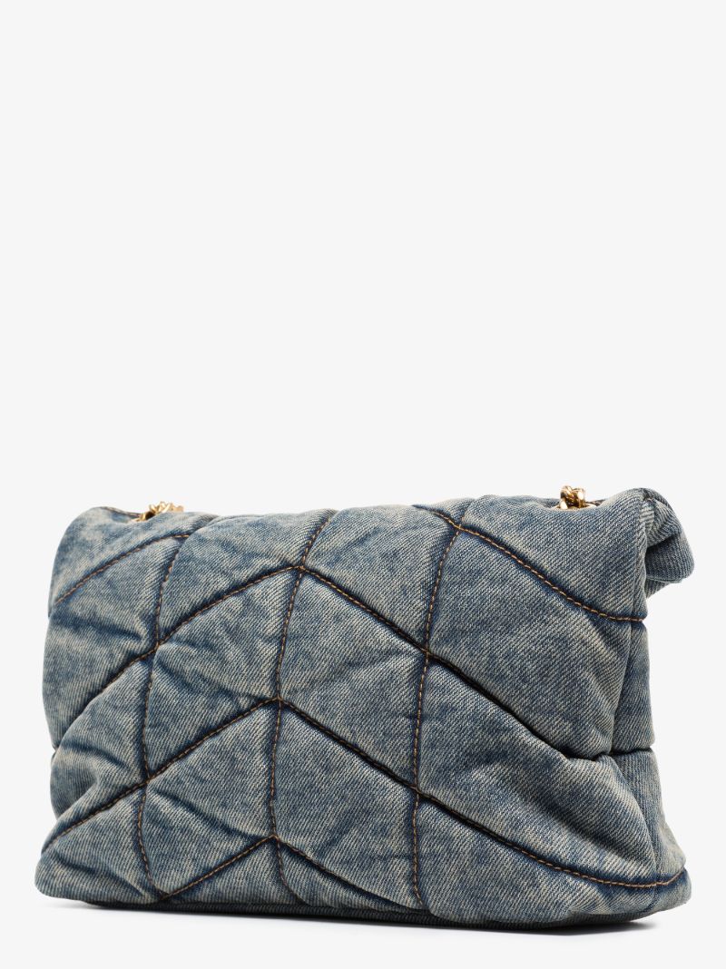 Blue Loulou Toy Denim Shoulder Bag
