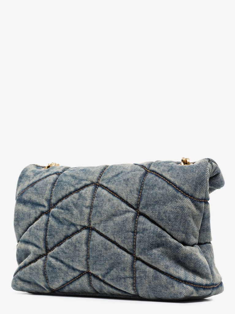 Blue Loulou Toy Denim Shoulder Bag
