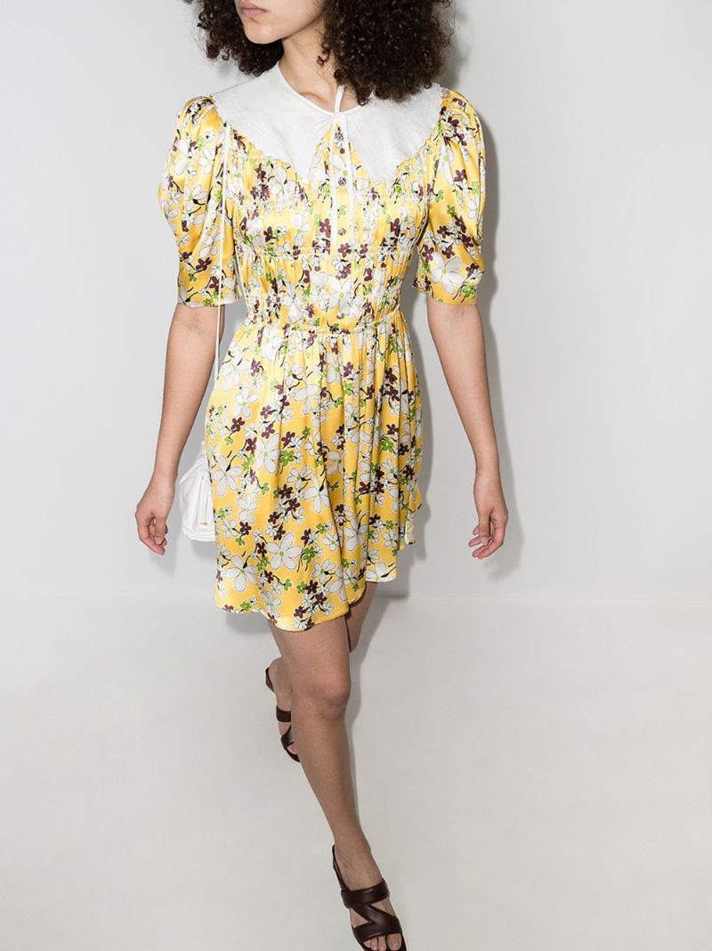 Floral SablÃ_x0083_Â© Mini Dress