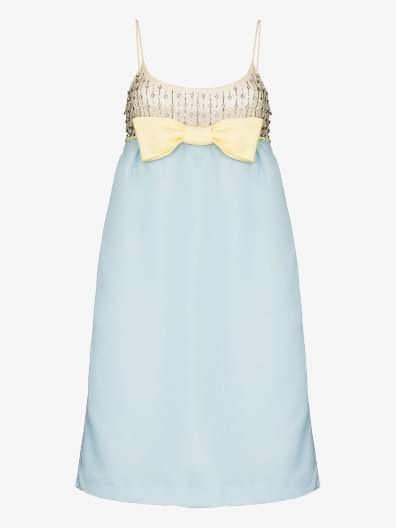Crystal Embellished Bow Dress