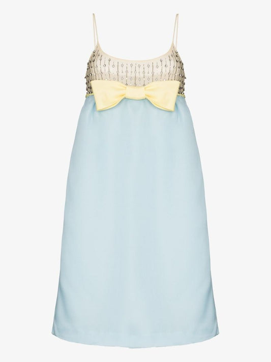 Crystal Embellished Bow Dress