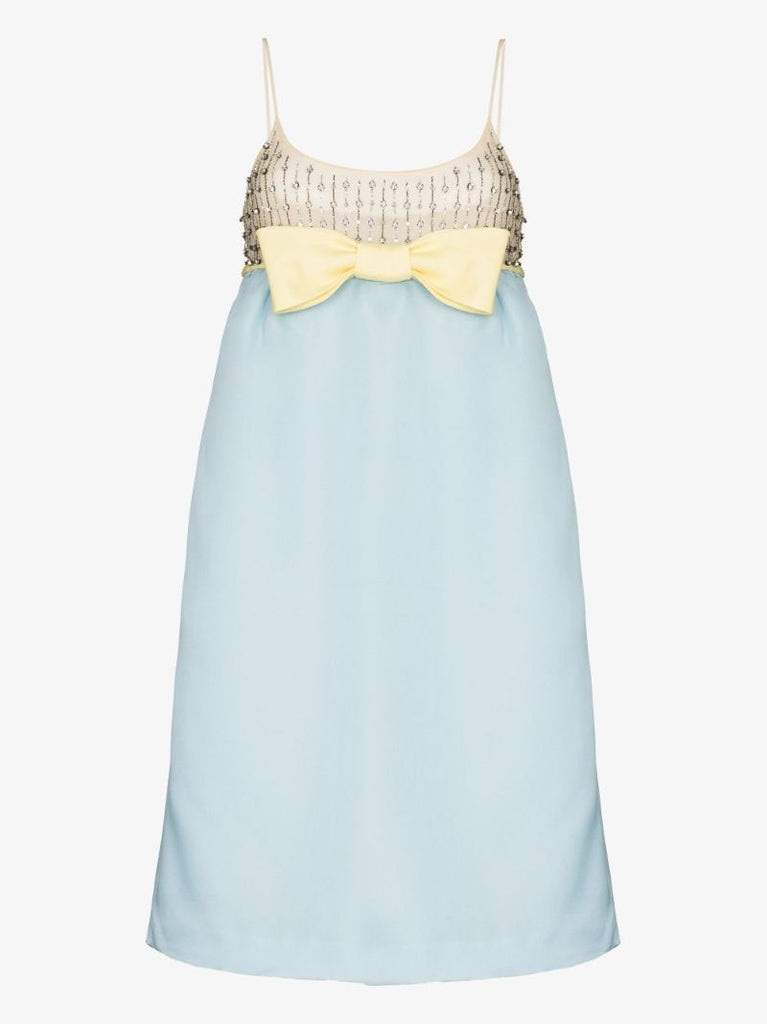 Crystal Embellished Bow Dress