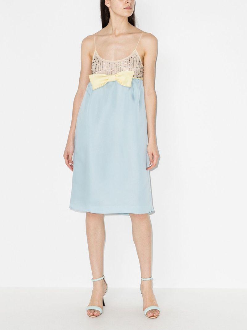 Crystal Embellished Bow Dress