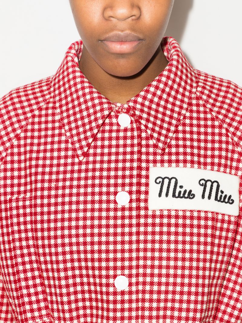 Gingham Cropped Jacket
