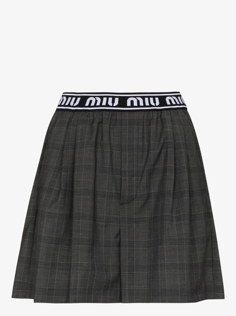 Logo Check Shorts