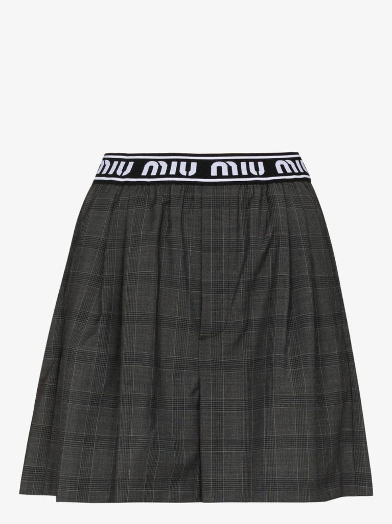 Logo Check Shorts
