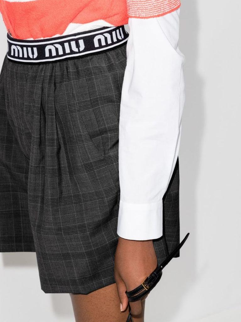 Logo Check Shorts