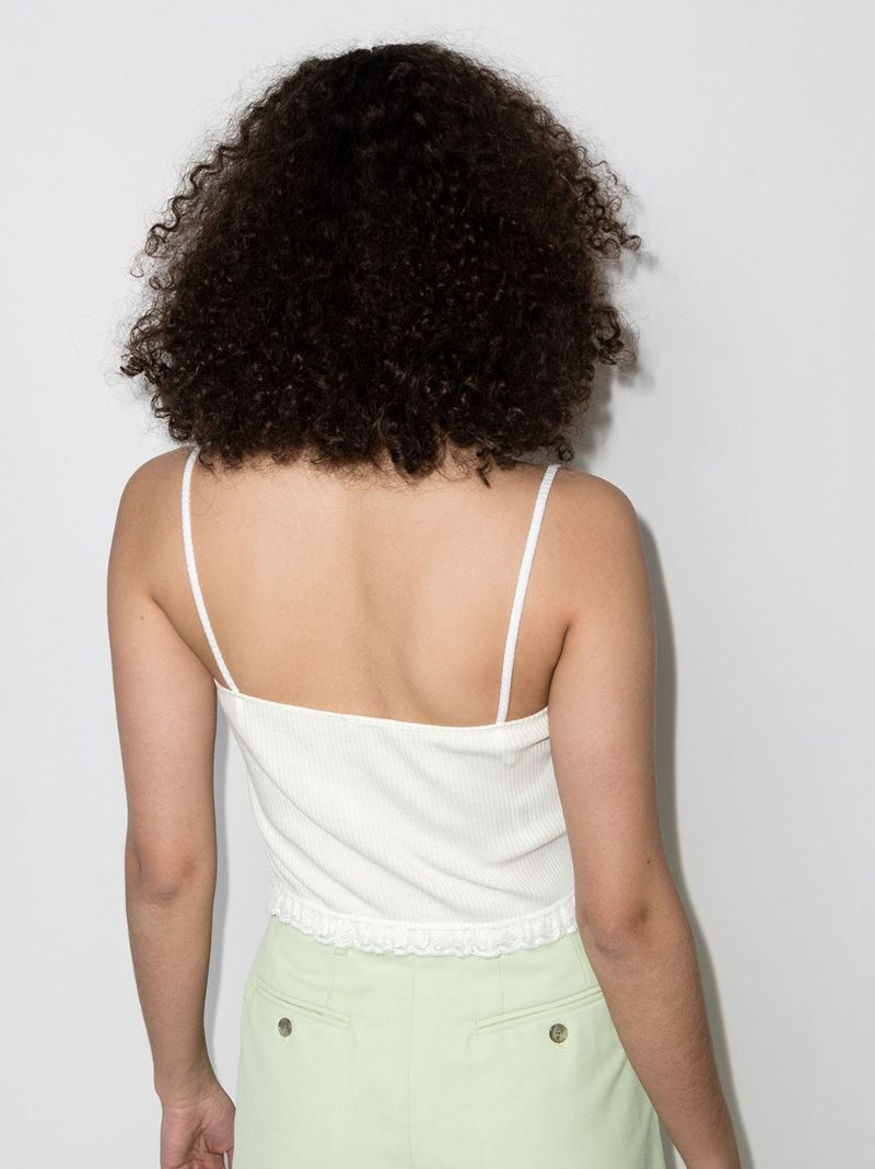 Cropped Cotton Vest Top