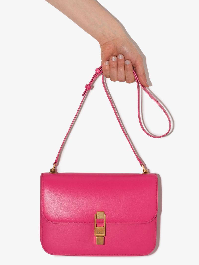 Pink CarrÃ_x0083_Â© Leather Cross Body Bag