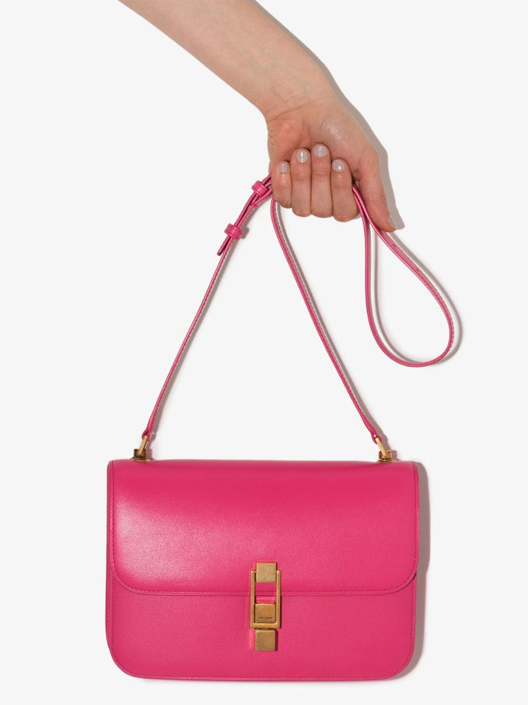 Pink CarrÃ_x0083_Â© Leather Cross Body Bag