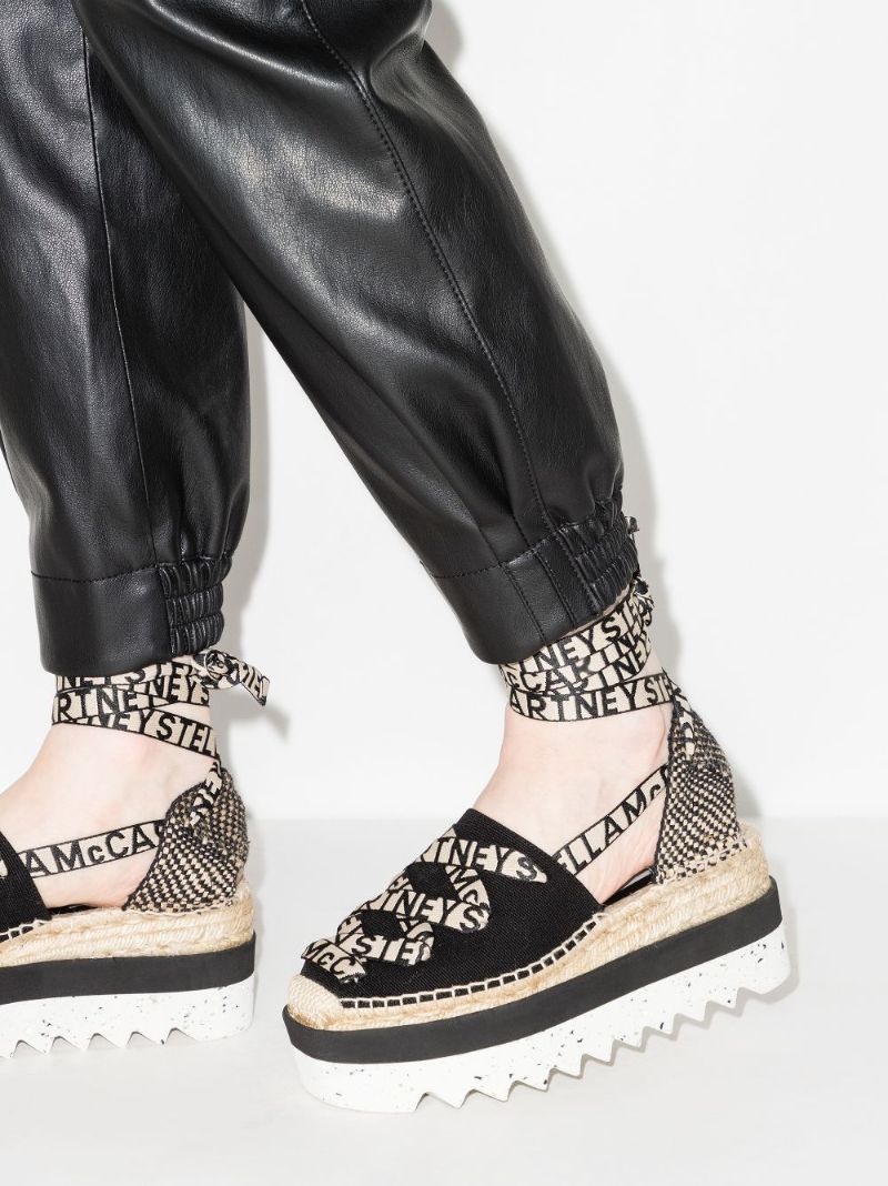 Black Gaia 55 Canvas Platform Espadrilles