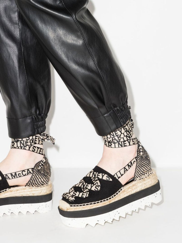 Black Gaia 55 Canvas Platform Espadrilles