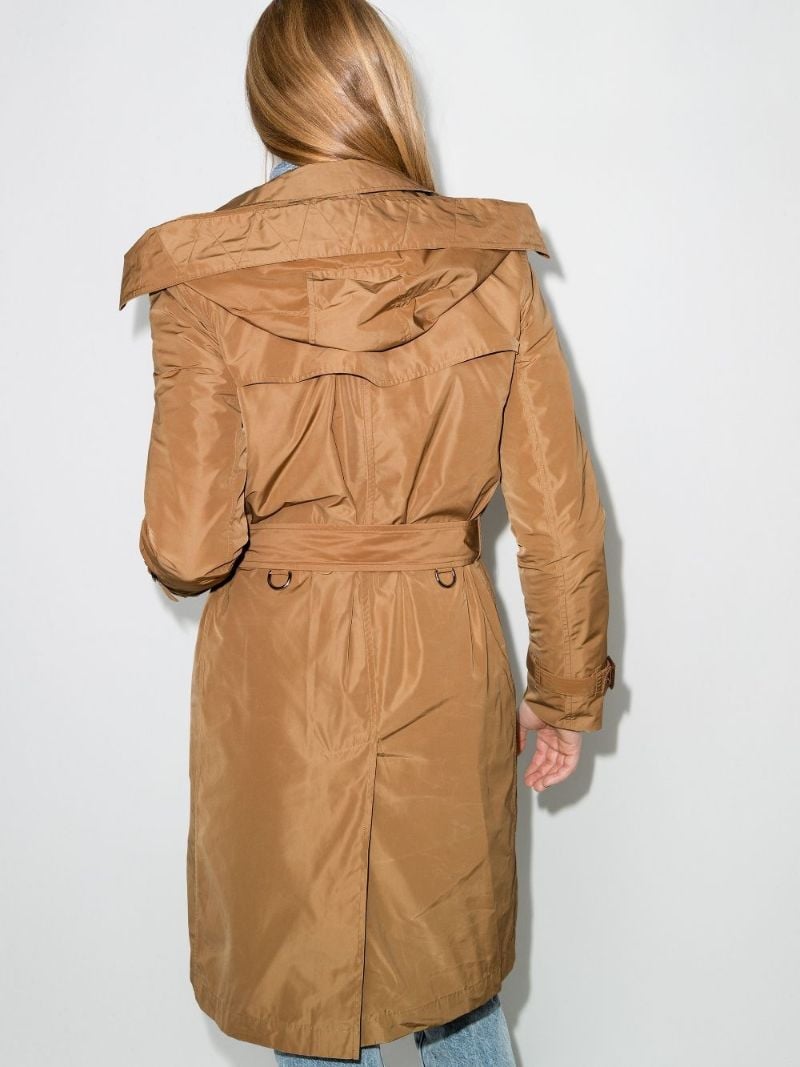 Brown Kensington Hooded Trench Coat