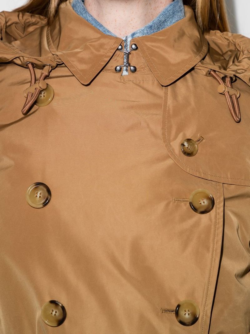 Brown Kensington Hooded Trench Coat