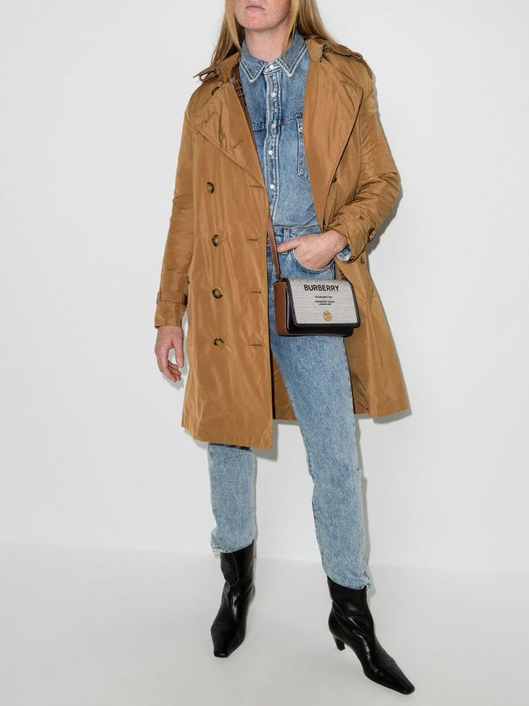 Brown Kensington Hooded Trench Coat