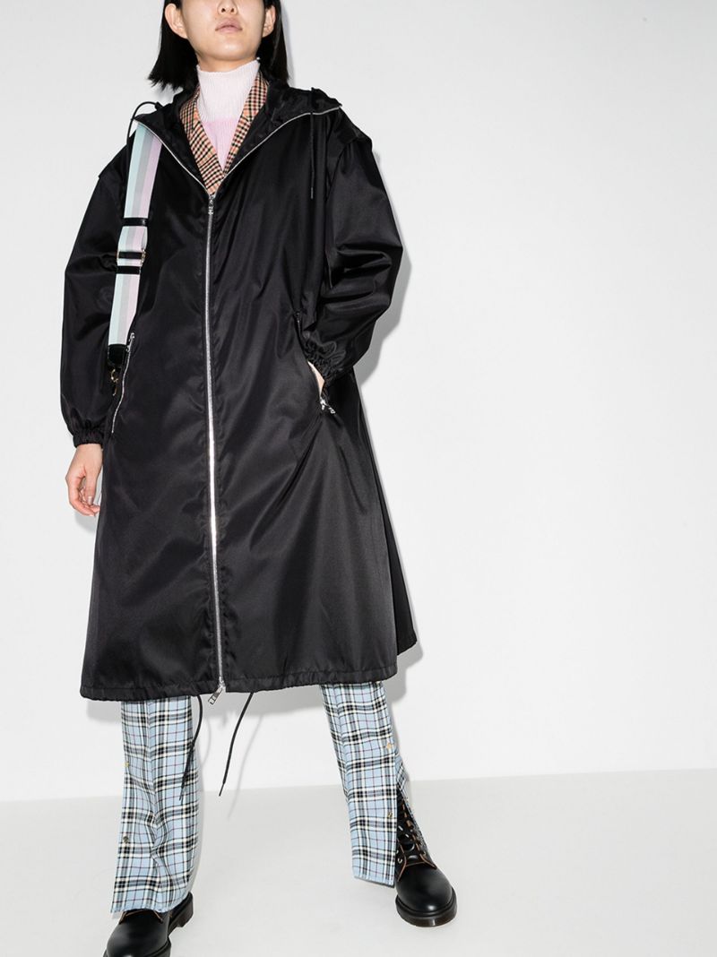 Hooded Zip-up Raincoat