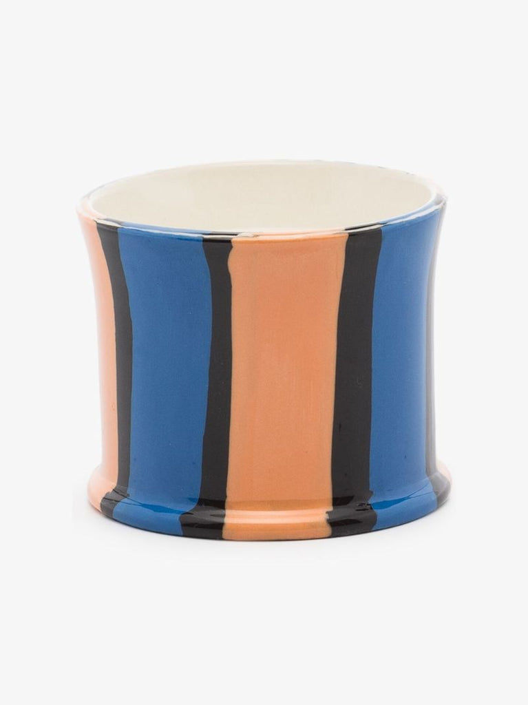 Blue, Orange and White Mint Leaf Candle
