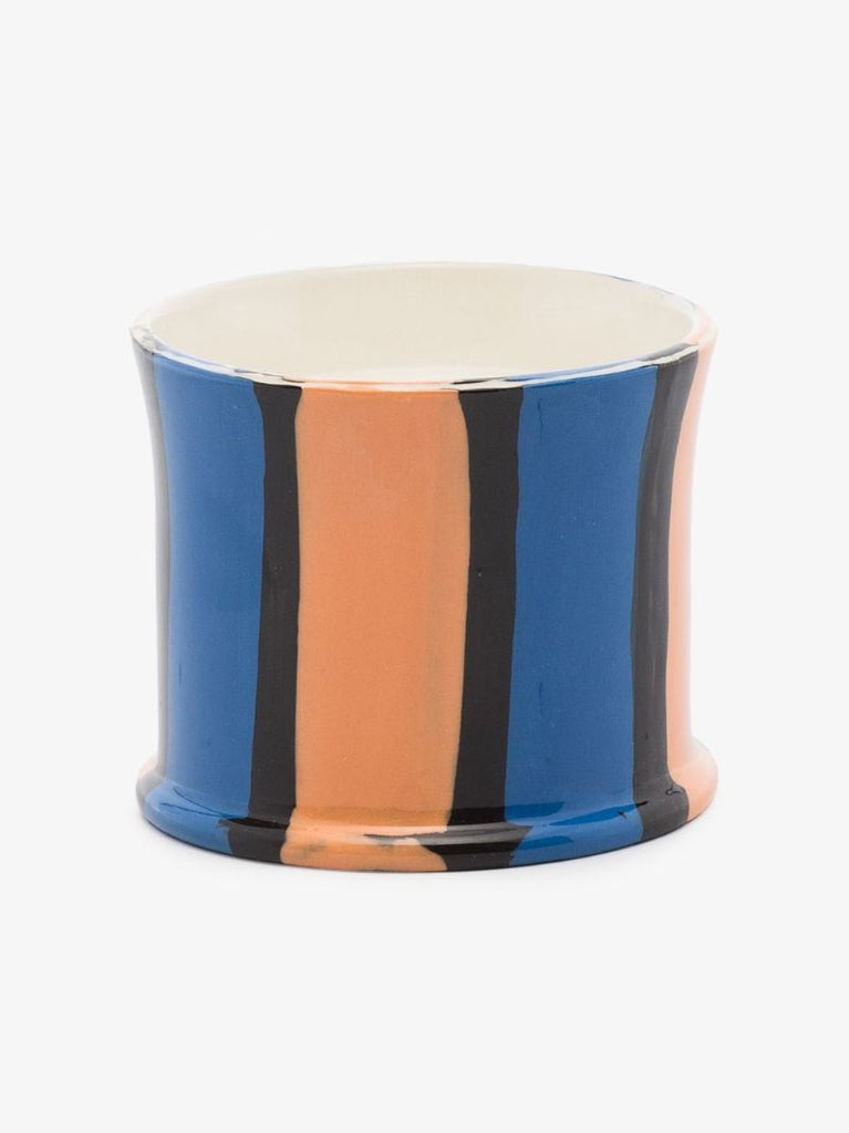 Blue, Orange and White Mint Leaf Candle