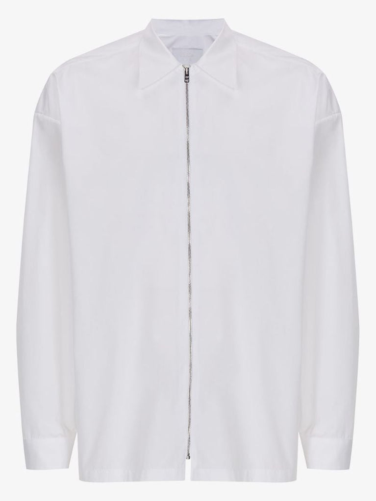 Zip-up Cotton Shirt