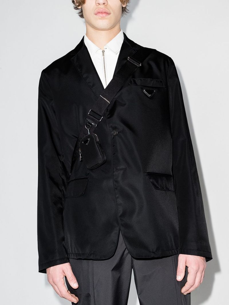 Re-nylon Single-breasted Jacket