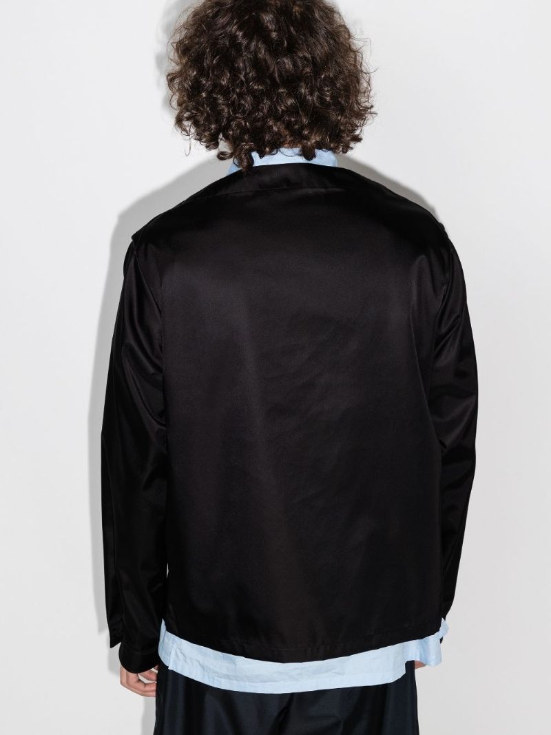 Re-nylon Collarless Jacket