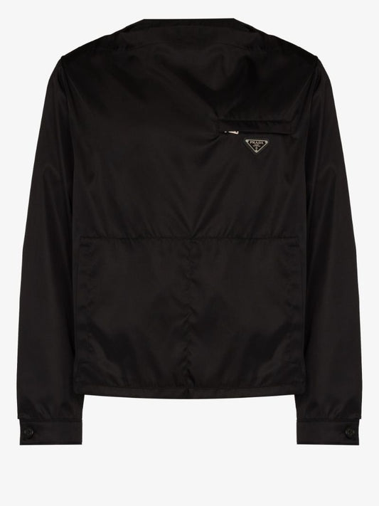 Re-nylon Collarless Jacket