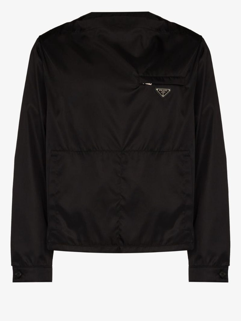 Re-nylon Collarless Jacket