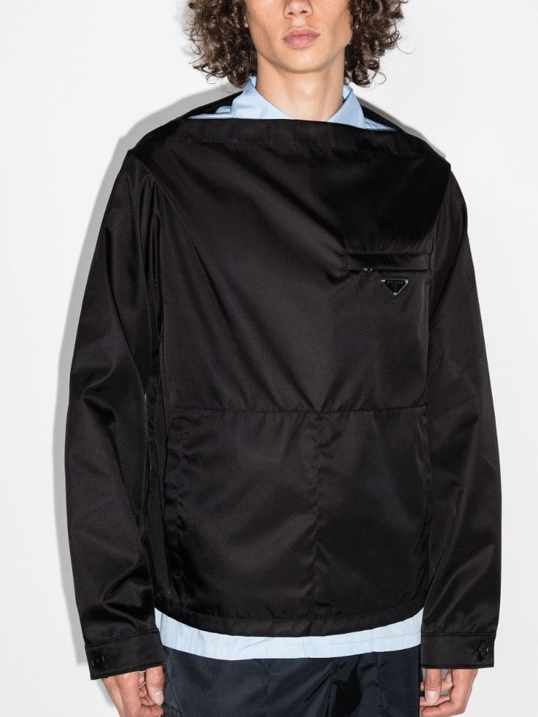 Re-nylon Collarless Jacket