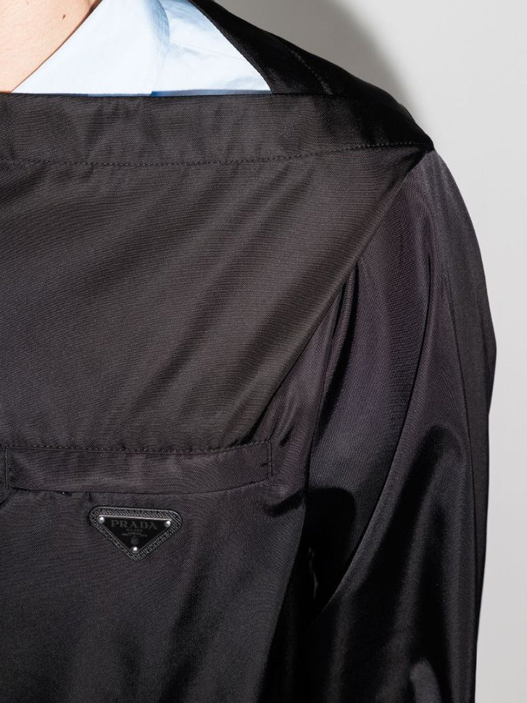 Re-nylon Collarless Jacket