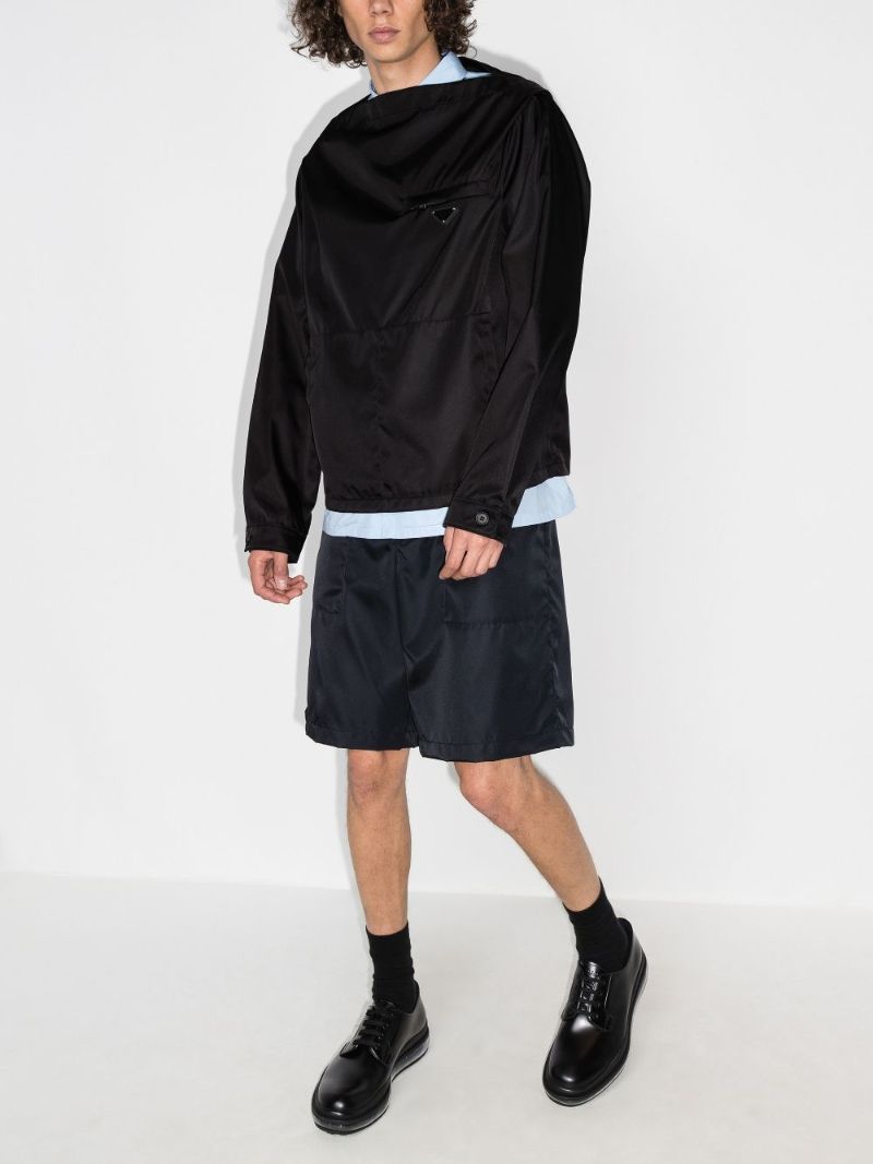Re-nylon Collarless Jacket