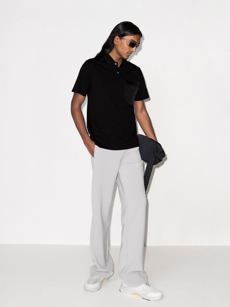 Logo Patch Polo Shirt