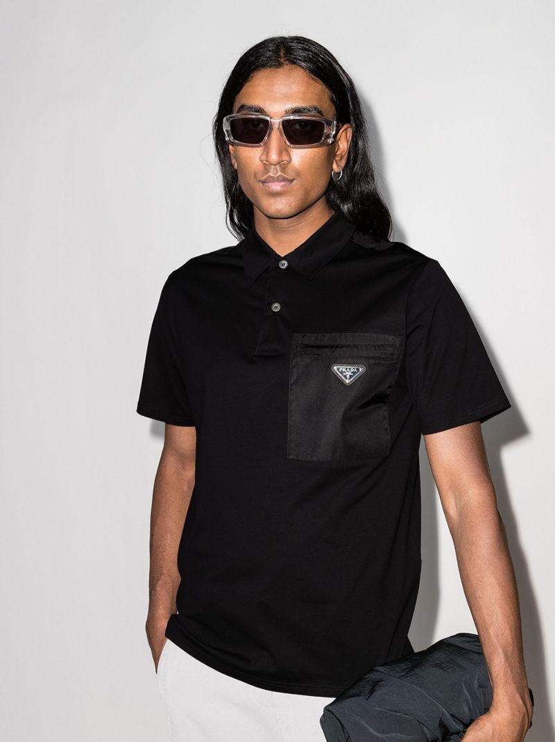 Logo Patch Polo Shirt
