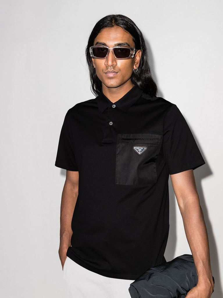 Logo Patch Polo Shirt