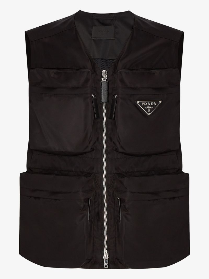 Re-nylon Logo Plaque Gilet
