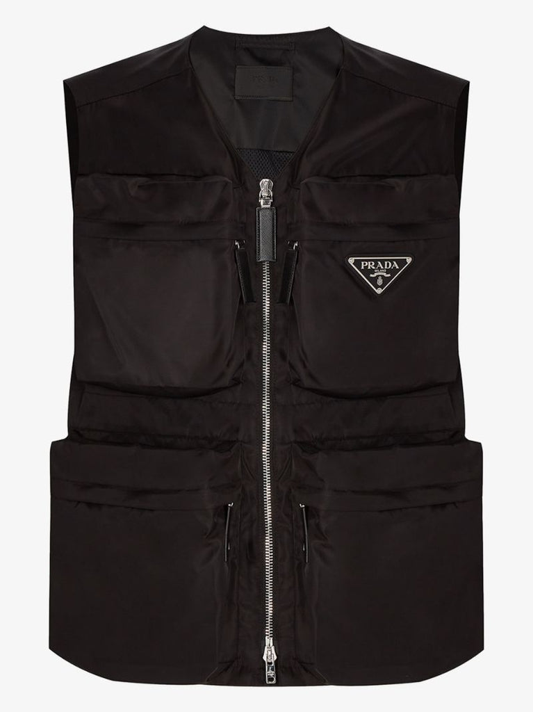 Re-nylon Logo Plaque Gilet