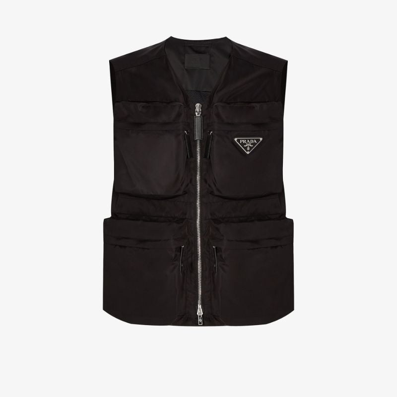 Re-nylon Logo Plaque Gilet