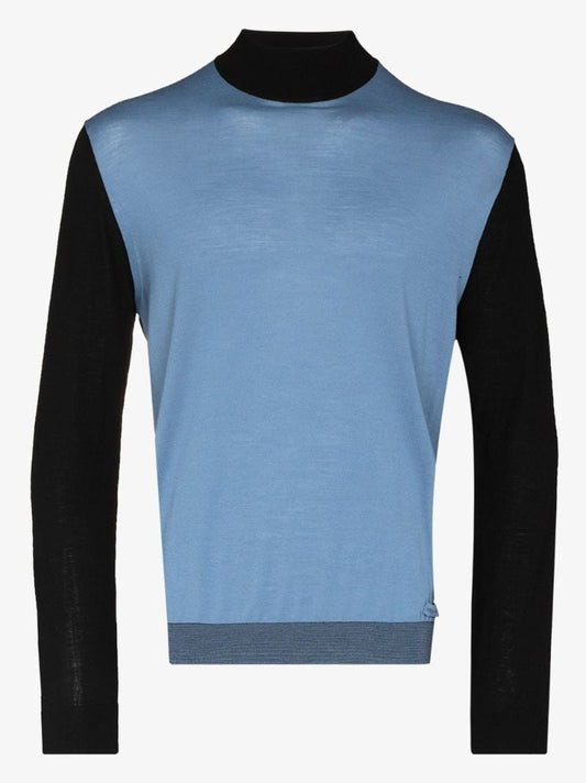 Mock Neck Wool Sweater