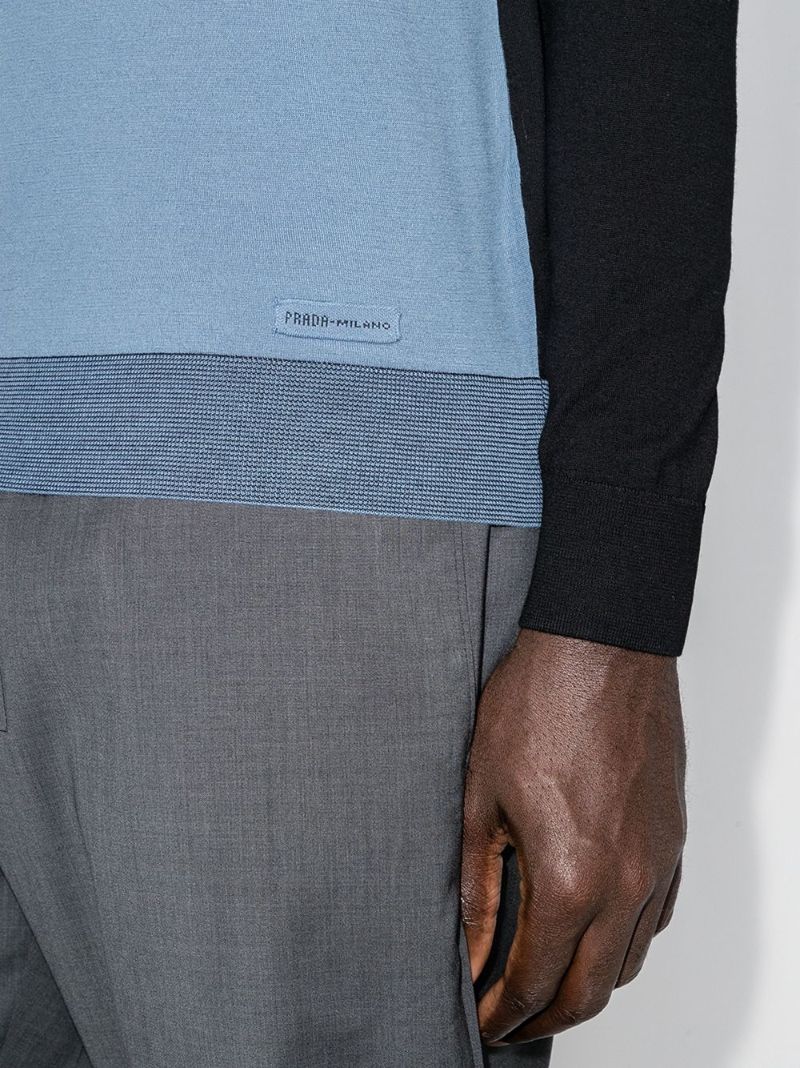 Mock Neck Wool Sweater